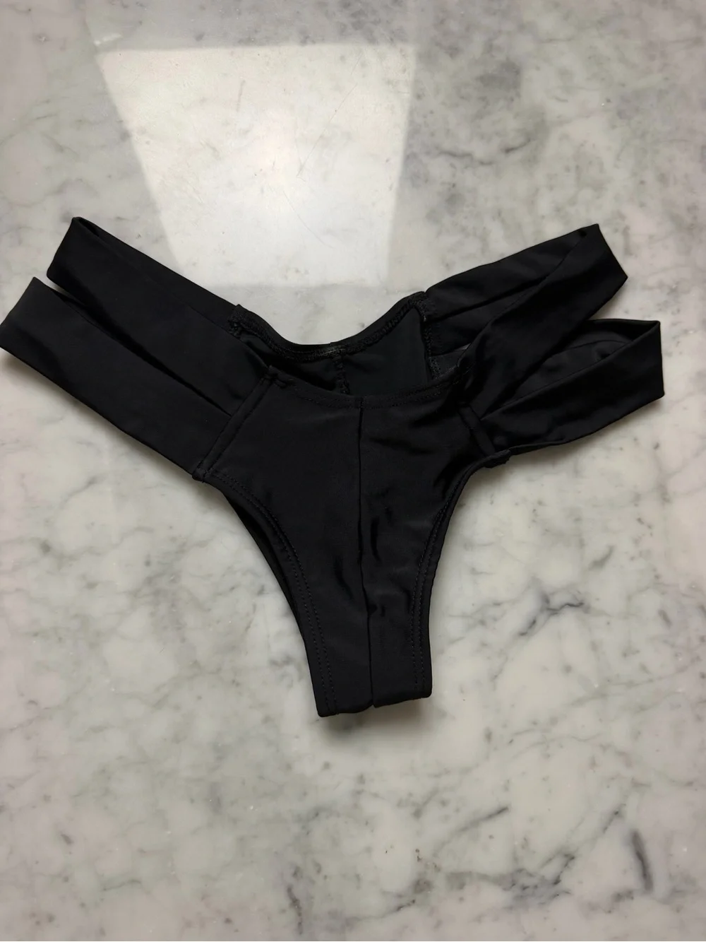 Montce Black Double-Strap Swim Bottoms